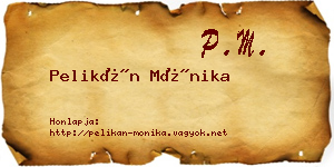 Pelikán Mónika névjegykártya
