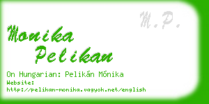 monika pelikan business card