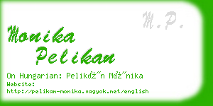 monika pelikan business card